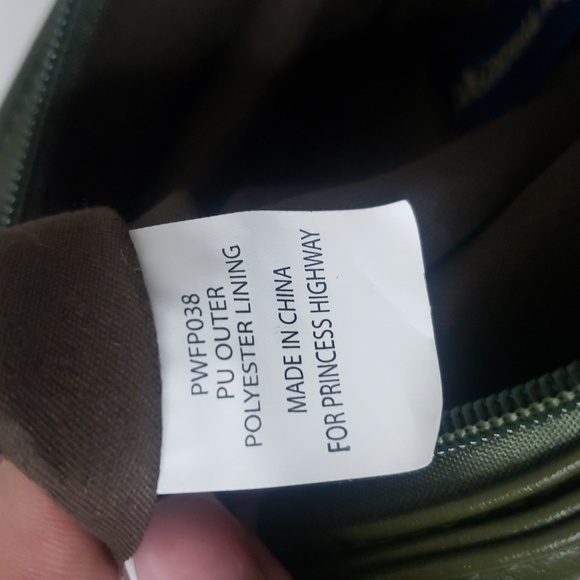 Princess Highway Satchel Bag Green Brown Adjustable Strap Shoulder Faux Leather - Picture 10 of 17